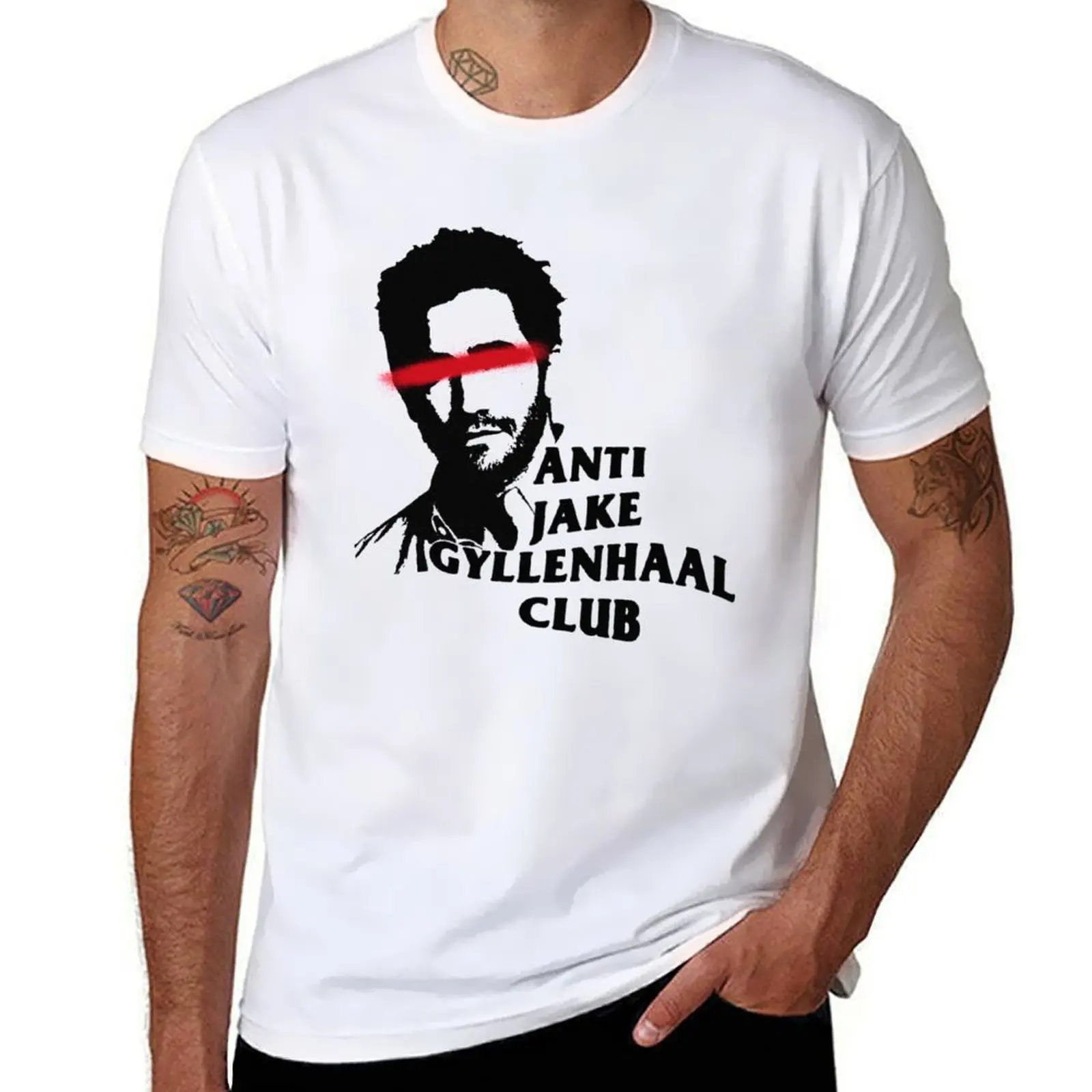 

anti jake gyllenhaal club T-Shirt t shirt for man 100 percent cotton man t shirts for men T-Shirt