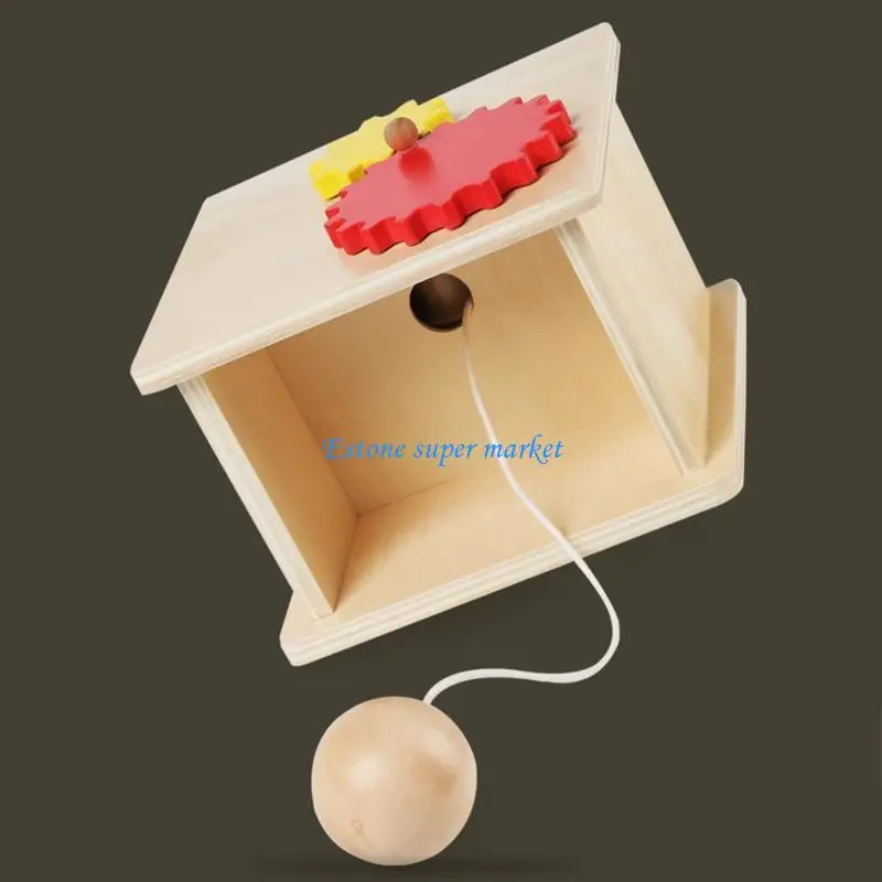 

090B Wooden Toy Learning Puzzle Box Activity Center Education Primary Kids Toy
