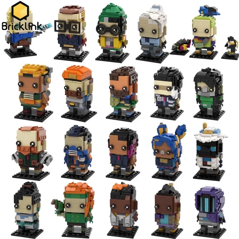 

Bricklink Ideas Game Valoranted Action Figures Brickheadz MOC Sets Duelist Sentinel Building Blocks Kid Toys Boys Christmas Gift