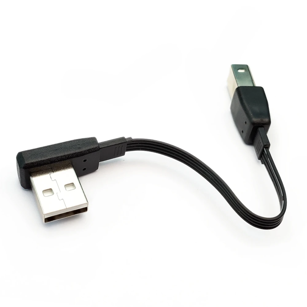 Cabo de disco rígido para impressora, USB tipo 2.0, USB tipo macho, USB-B, porta quadrada, cima baixo, esquerda, direita