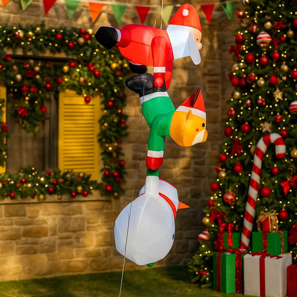 7.8FT impilato Babbo Natale re - Christmas Lights Outdoor recensione e prezzo