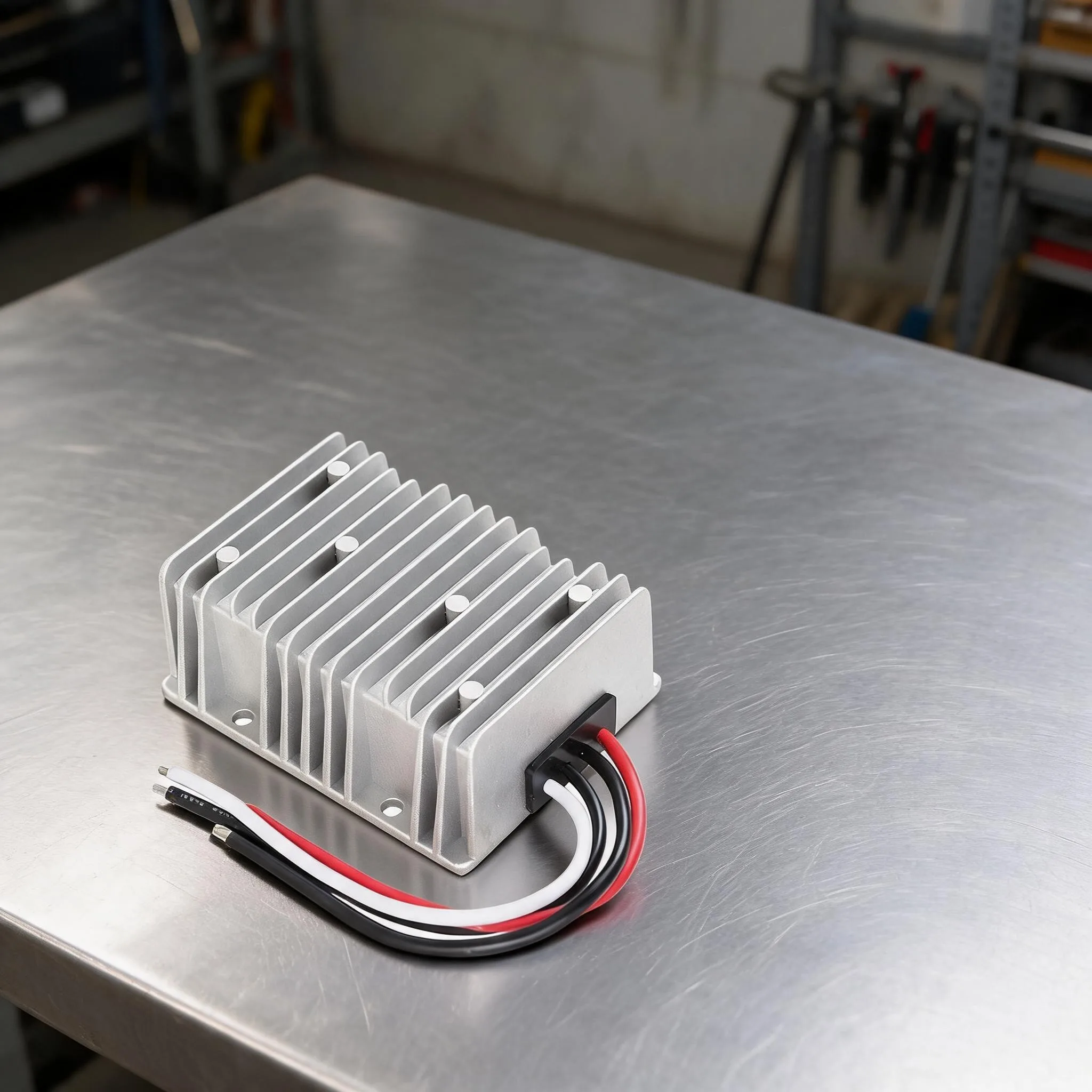 8-40V To 13.8V 25A DC-DC Converter Waterproof IP68 High Power Voltage-Regulator Suitable For Automotive, Telecommunications
