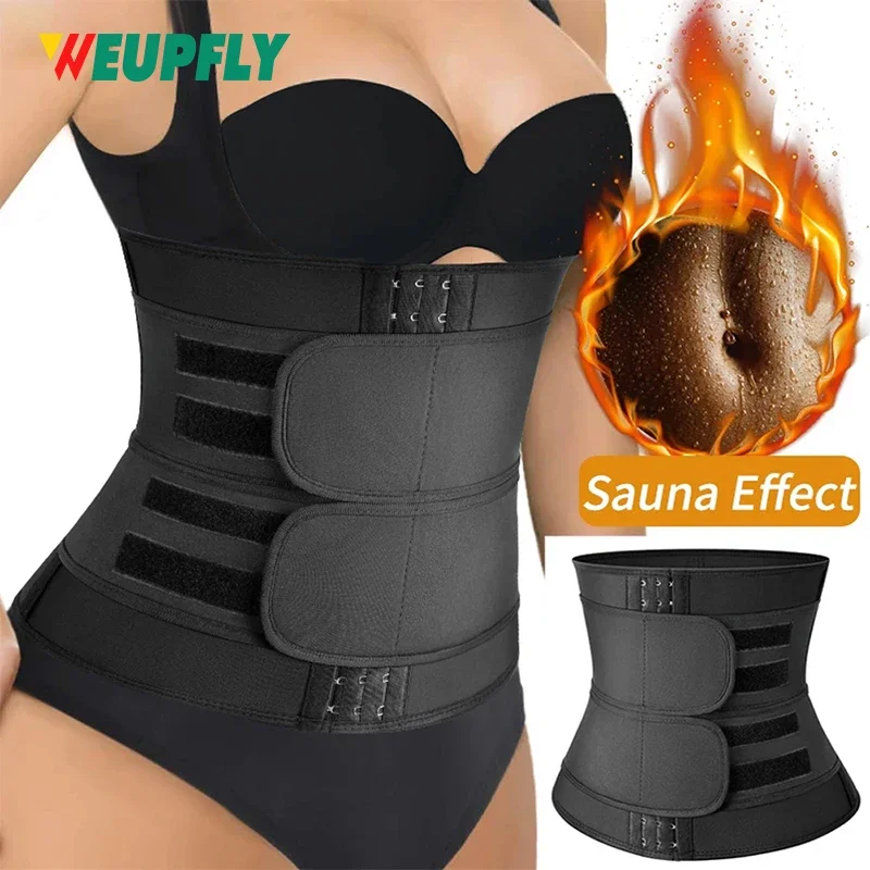 1 Uds. Cinturón de entrenamiento de cintura para hombres y mujeres, cinturón de entrenamiento con Control de barriga, faja para el sudor para Sauna, recortador de cintura deportivo, banda delgada para el vientre