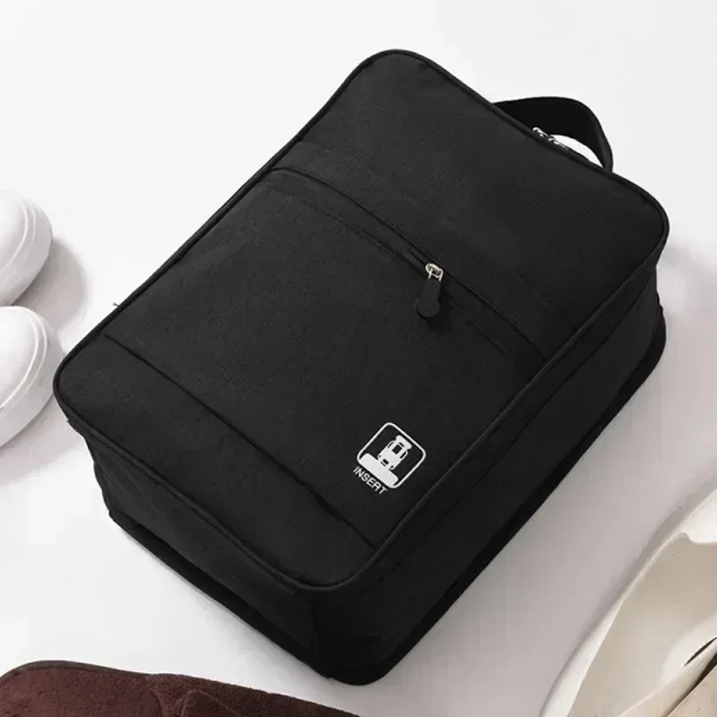 HBW3 Bolsa para sapatos de viagem portátil cinza preto ciano armazenamento à prova d'água