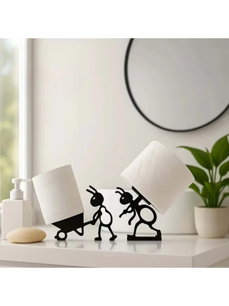 Tissue Hanger Toilet Paper Holder Bathroom Decor Cute Animal Style Minimalist Practical Paper Roll Organizer Holiday Gift