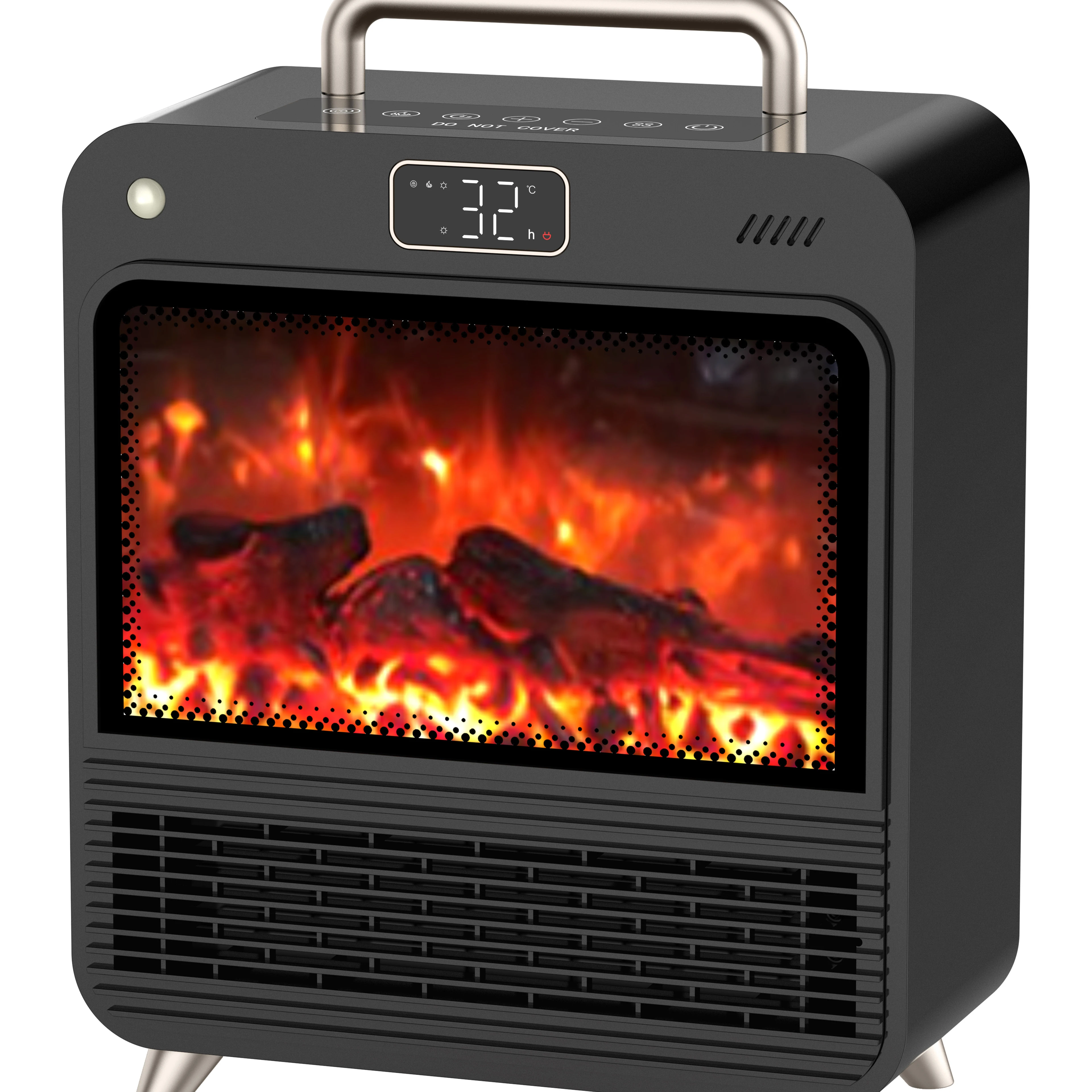 Premium-Grade Electric Tower Heater with Remote Control EU Plug Heating Humidifying Indoor Household Use Portable