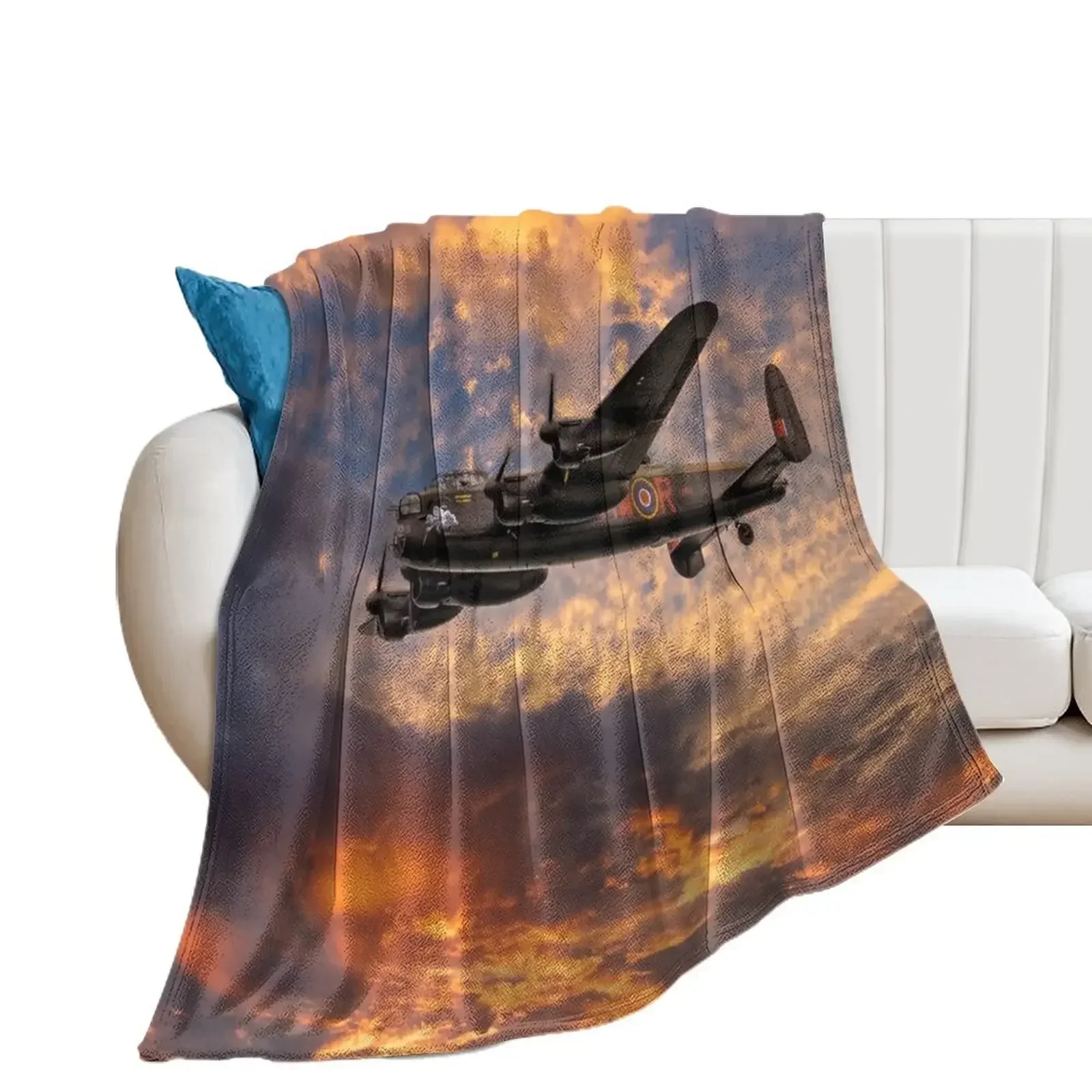 Avro Lancaster Bomber Throw Blanket Decorative Sofas sofa bed Kid'S Soft Blankets