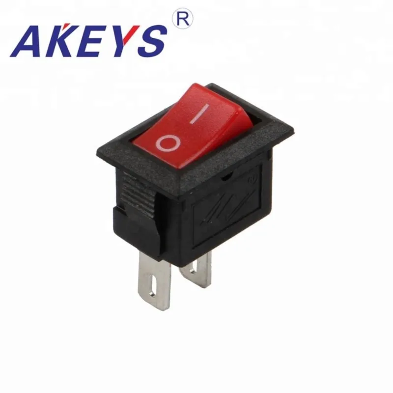 10PCS KCD1-101-2P 2pins Red - cap Ship type switch for Blender 15*21