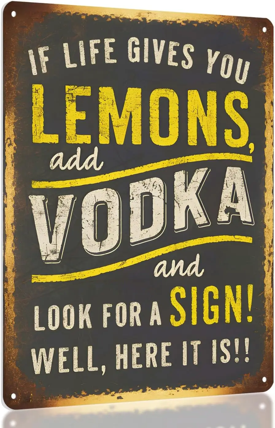 Funny Home Bar Man Cave Decor Sign - Signs for Decor, Basement, Apartment, Cave, Bachelor Pad, Outdoor, Alcohol Gift Accessories