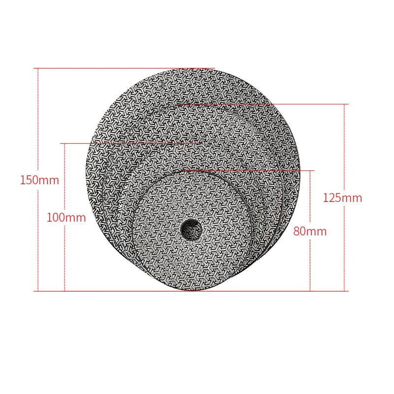 1 pc Electroplated Diamond Grinding Disc Round Polishing Pad for Marble Tile Rock Plate Glass Edge Grinding Chamfering