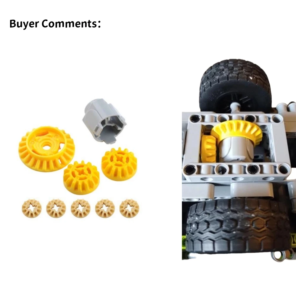 Nouveaux engrenages différentiels MOC, pièces de Modification technique, blocs de construction en briques 65414 69761 69762 6589, compatibles avec Legoeds