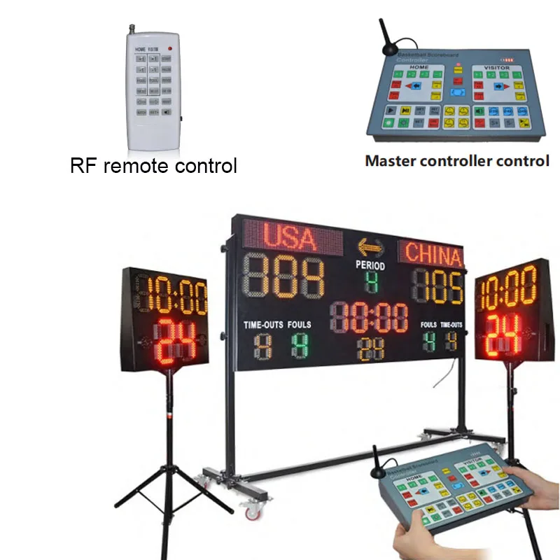 Scoreboard LED Sign Wireless Remote Console For 7 Segments Digital Module Basketball & Football Scoreboard Display