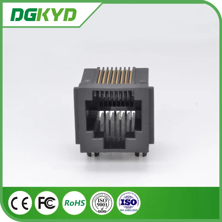 For single port RJ45 network socket 8P8C without light with ears, network socket DGKYD