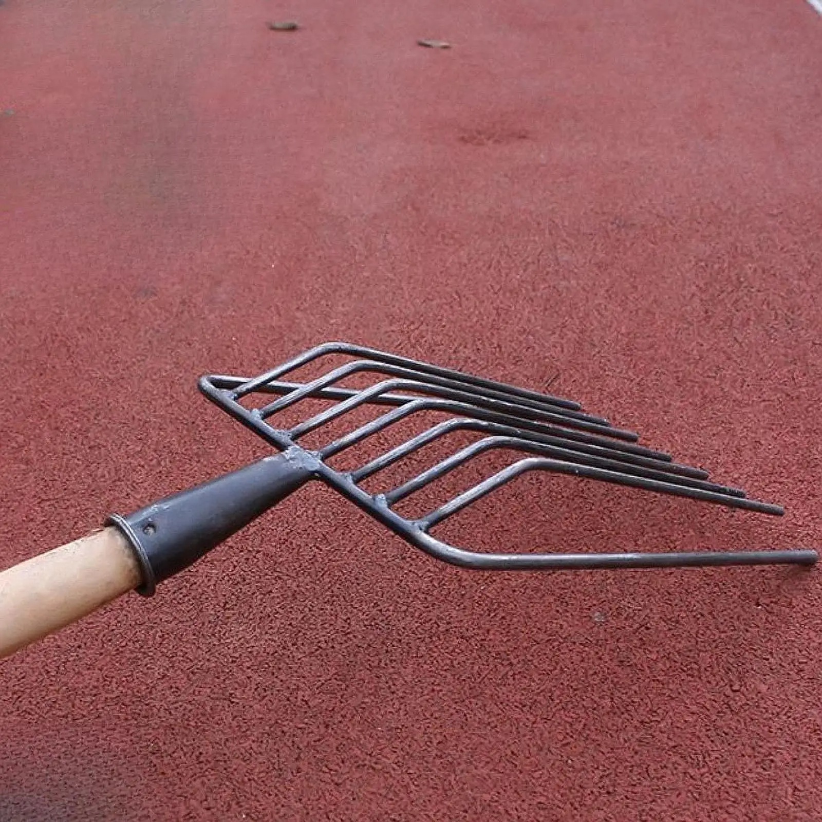 Steel Pitchfork Replacement Head Farm Accessories Multifunctional Sturdy Agricultural Manure Fork for Cleaning up Garbage