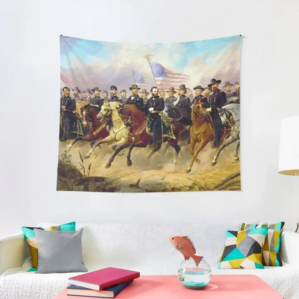

Grant and His Generals by Ole Peter Hansen Balling (1865) Tapestry Decoration For Home Decor Home Wall Deco Wall Mural Tapestry