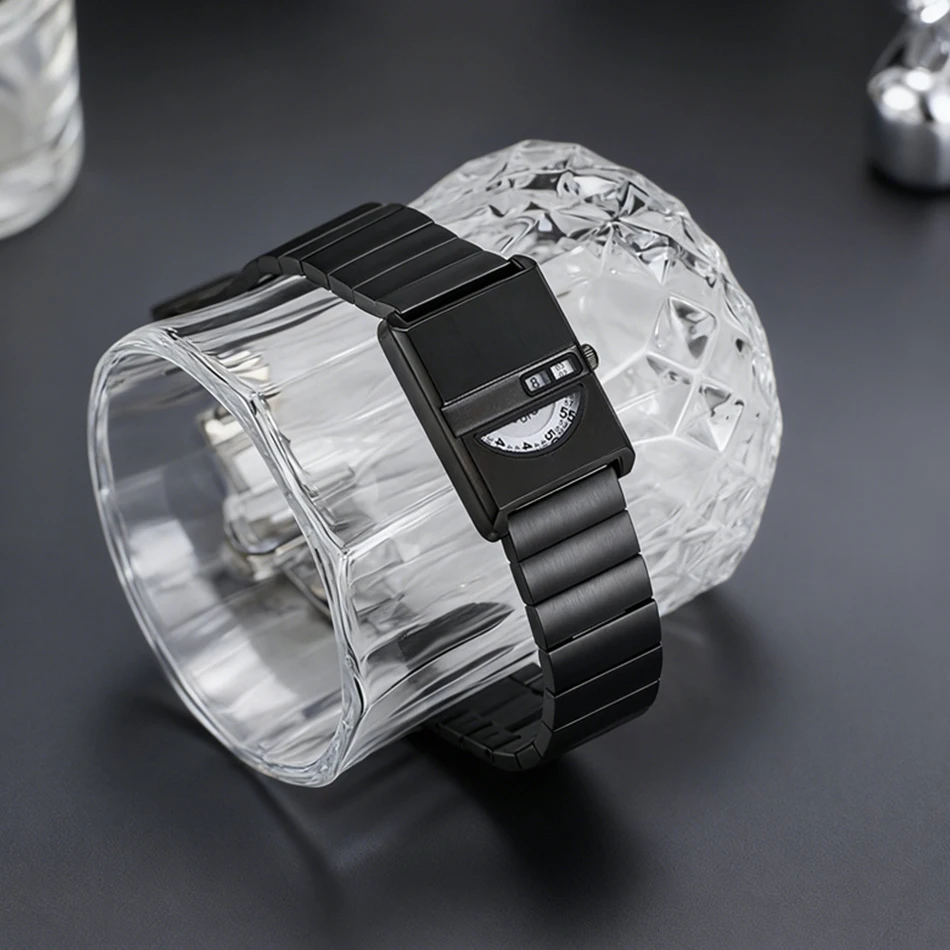 ساعة كوارتز PINTIME Y2K ذات ملمس مميز للجنسين، ساعة مستوحاة من Instagram بتصميم ريترو فاخر مستوحى من الهدايا للأزواج #5