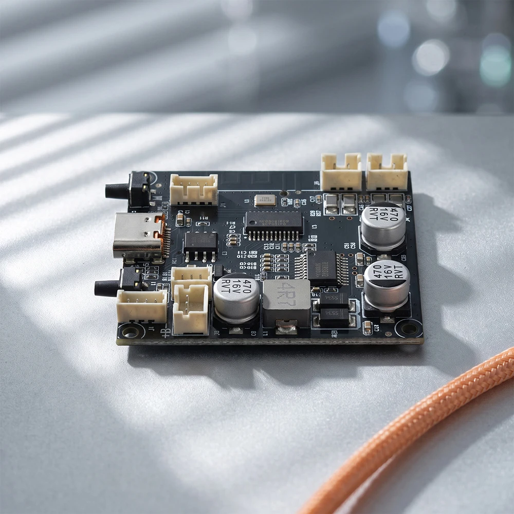2*5W Bluetooth 6.0 Stereo Amplifier Module 3.7V Battery Powered TYPE C Integrated Boost Circuit Mini Speaker Modification Board