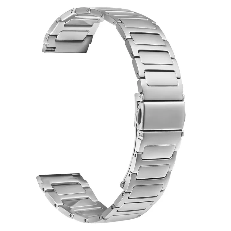 

For Haylou RT LS05S Watch Band Silver Stainless Steel Metal Watch Strap