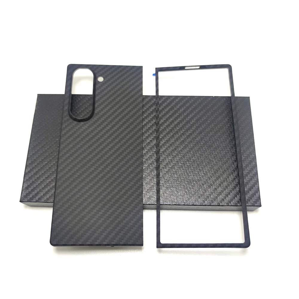 

Real Carbon Case For Samsung Galaxy Z Fold 6 Cover Ultra Thin Lens protection Aramid Fiber For Galaxy Z Fold 6 Carbon phone case