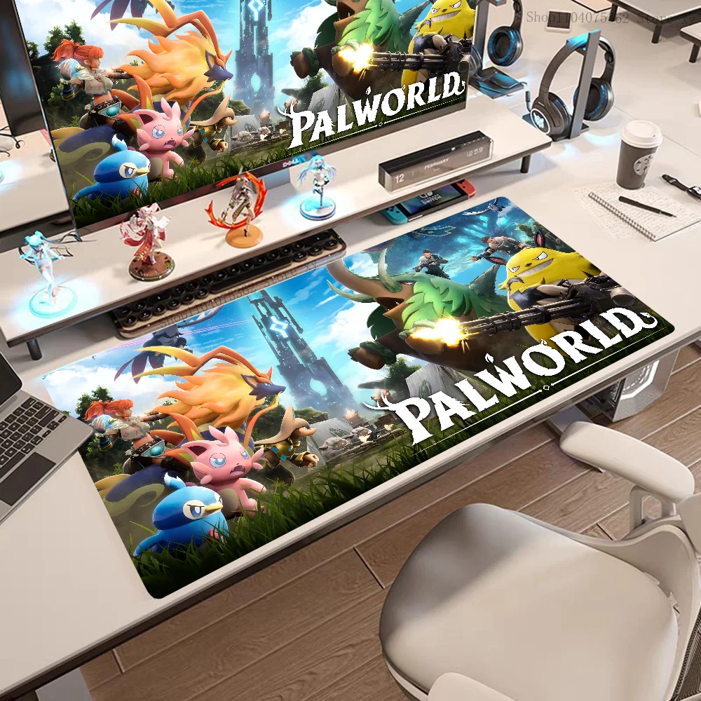 Palworld Mousepad Large Keyboard Desk Mat Gaming Mouse Pad LockEdge Non-slip Mat