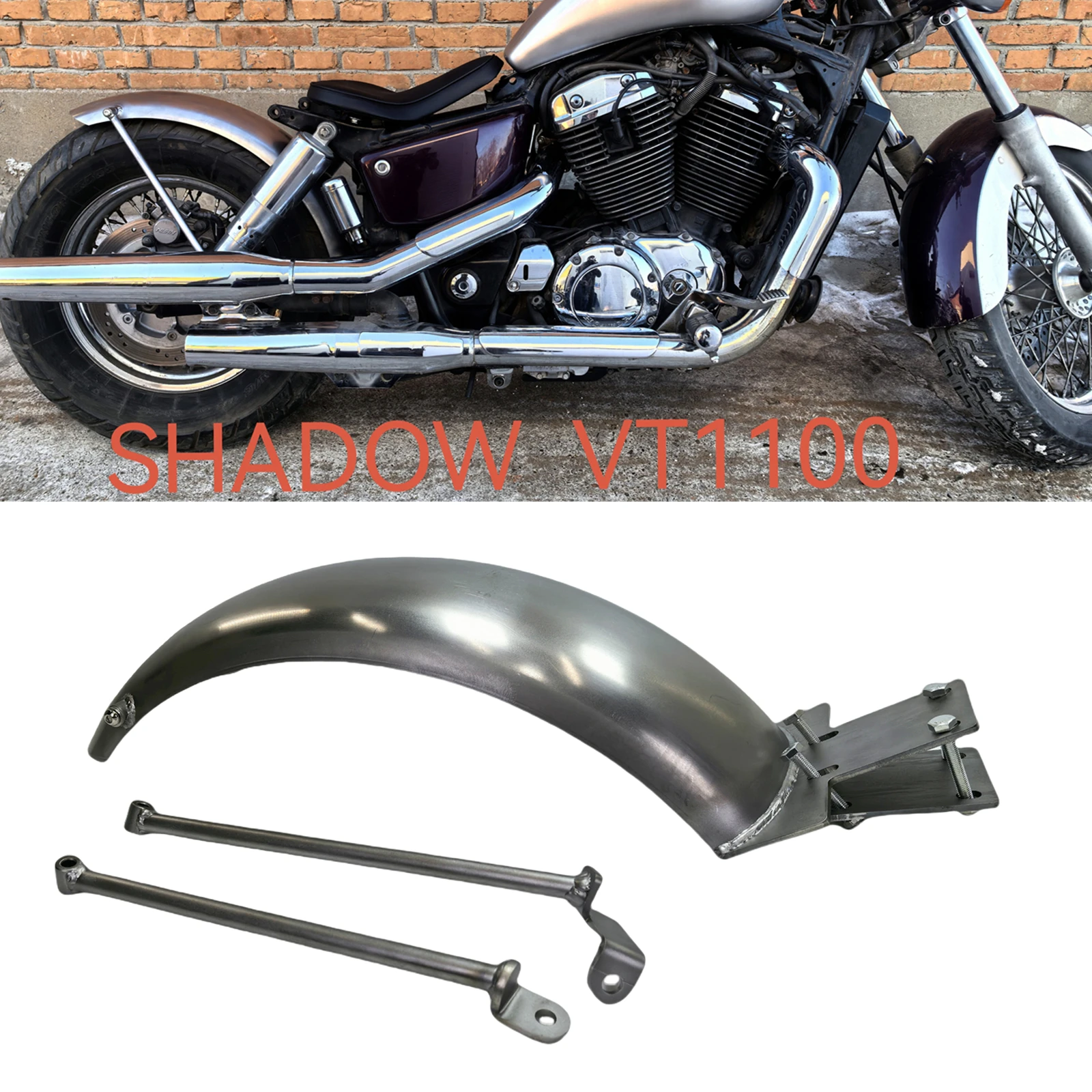 

For HONDA VT1100 SHADOW 1100 2004-2023 Motorcycle Rear Fender Mud Guard Mudguard Cover