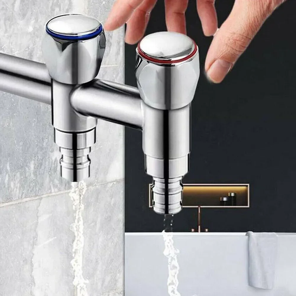 HOT & COLD TAP Faucet Handle Faucet Handle Plastic Material TOP HEAD COVERS 2PCS Bathroom For Hot/Cold Faucet Handle