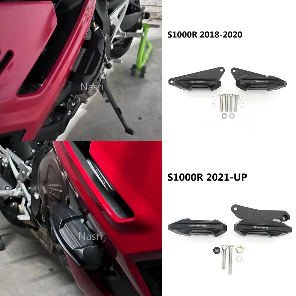 

Для BMW S1000R 2018-2020 2021 2022, новые слайдеры рамы мотоцикла, протектор, защита от падения, клей, набор защитных накладок