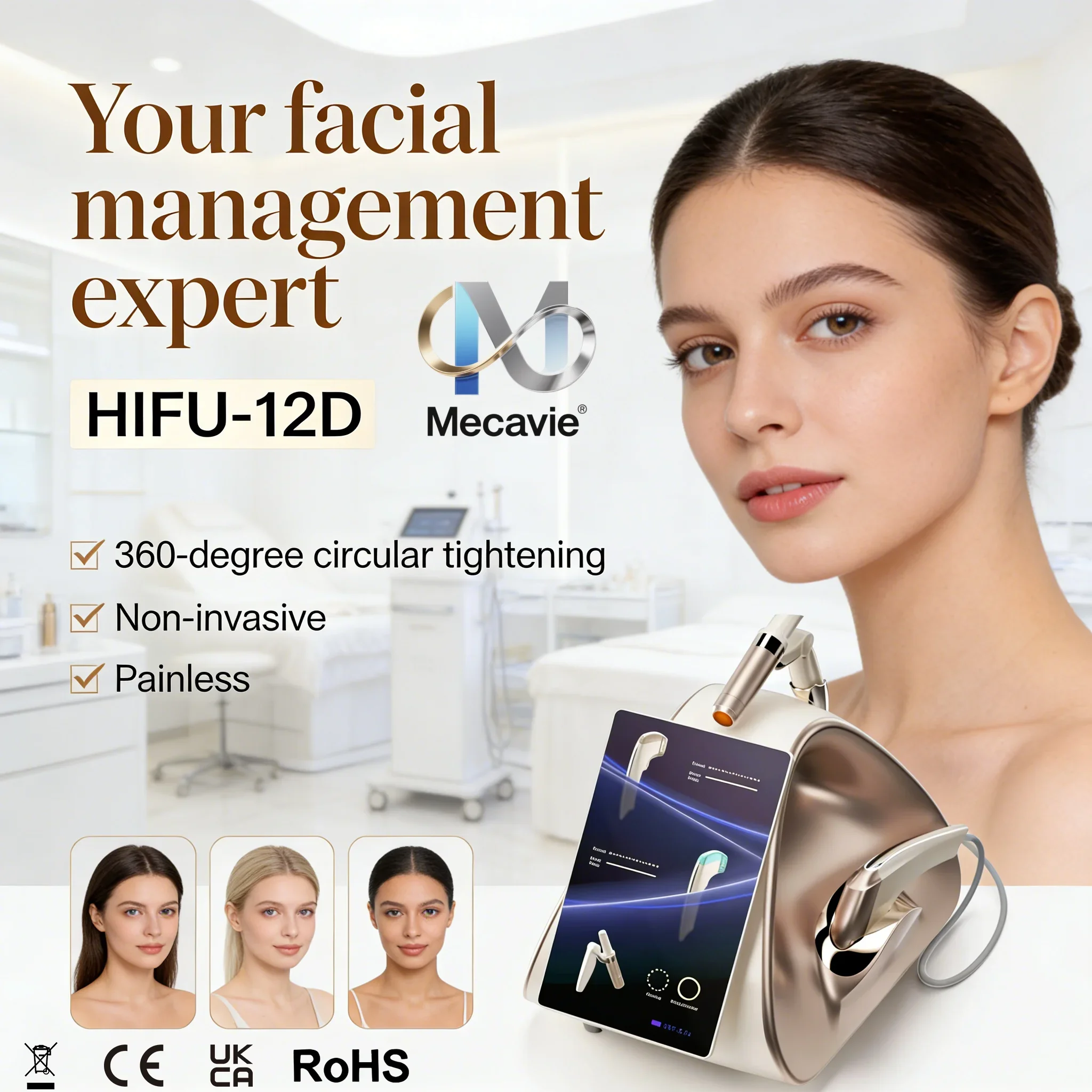 

Аппарат для подтяжки лица 12D, оборудование для ухода за кожей, RF-аппарат для коррекции фигуры, профессиональное коммерческое косметологическое оборудование, быстрая доставка