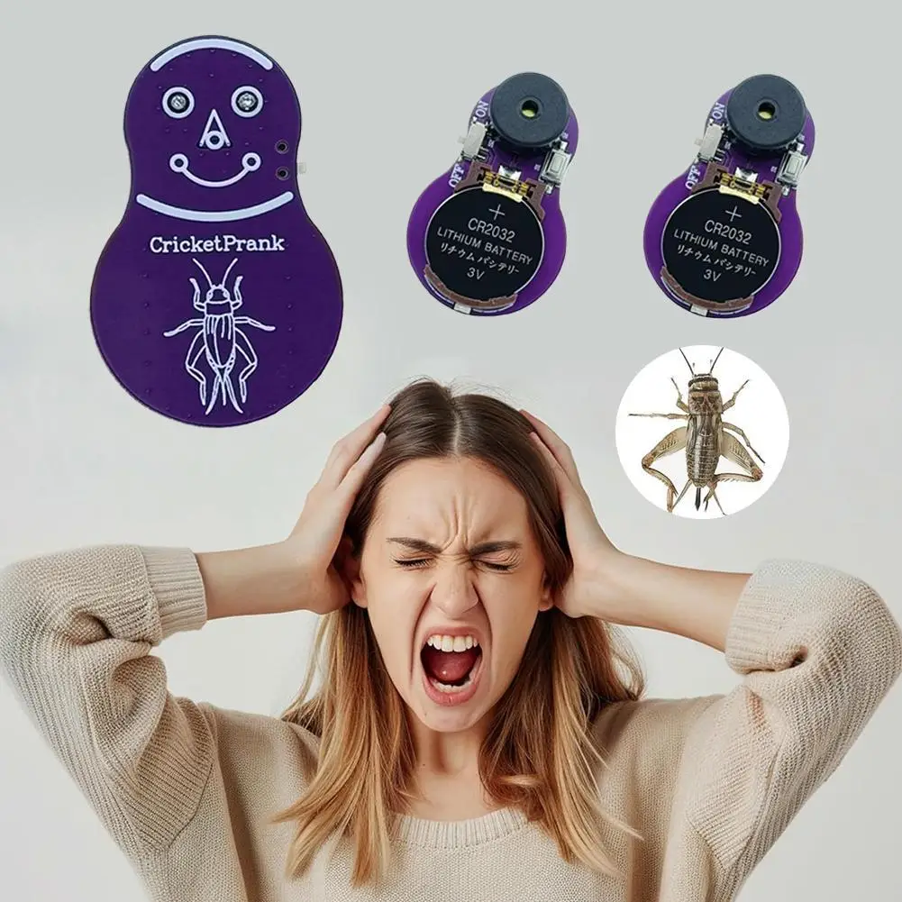 

Portable Cricket Sounder Pocket-sized Cricket Noise Maker Prank for Home Hidden Beeping Device April Fools Cricket noise Maker