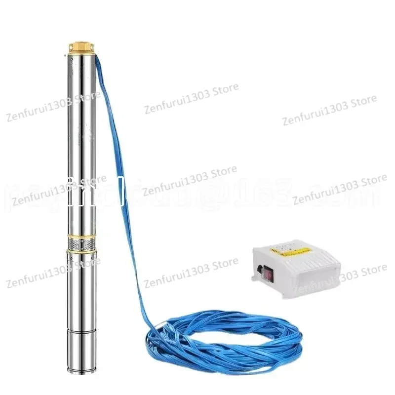 220V110V High Lift Stainless Steel 3-inch Deep Well Pump Multi-stage Household Small Impeller Submersible Pump 60HZ