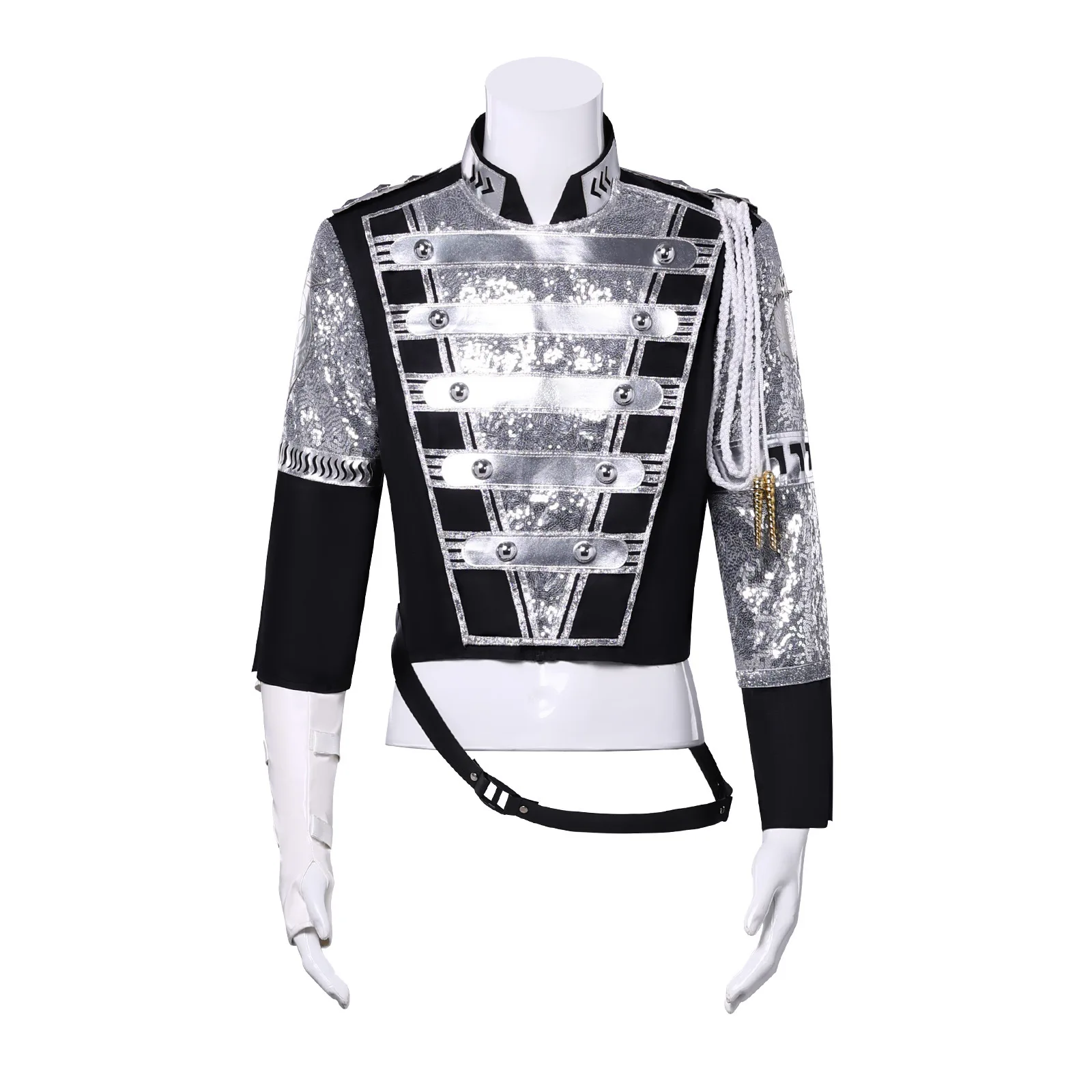 veste-militaire-courte-pour-homme-en-sequins-argentes-avec-gant-blanc-costume-de-scene-pour-chanteur-performance-gothique-punk-fete-cosplay