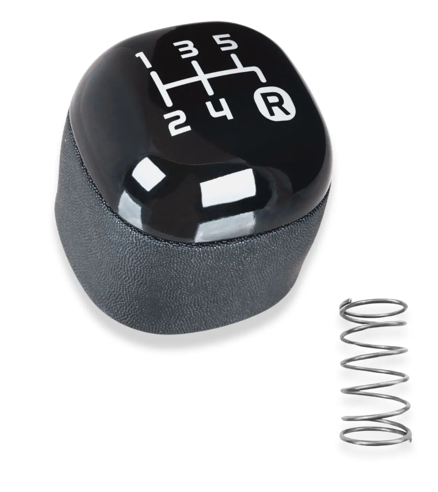Manual 5-Speed Parts Leather Shifts Lever Knob Gear Shift Knob for Fiat Panda 2012-2020 46315999 48YT7180