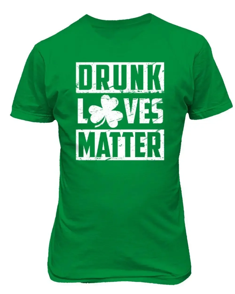 Drunk Lives Matter Clover Leaf Funny St Patricks Day Unisex T-Shirt