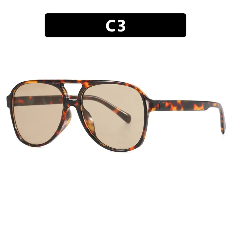 نظارات شمسية موديل جديد على شكل ضفدع ، نظارات شمسية مزدوجة الشعاع ، إطار كبير ، تصميم مقعر