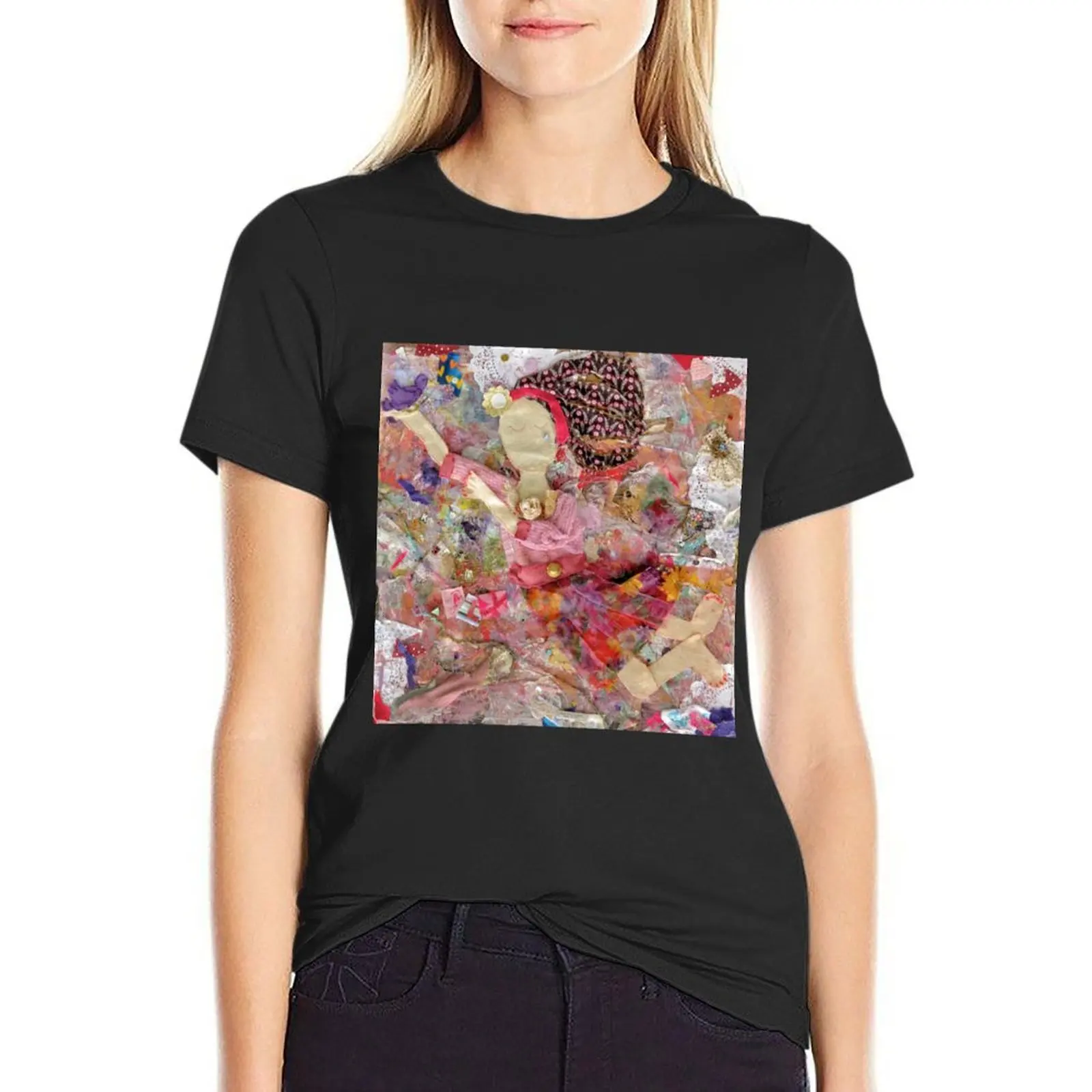 

Dancing Girl T-Shirt quick drying funny anime clothes funnys clothes for woman