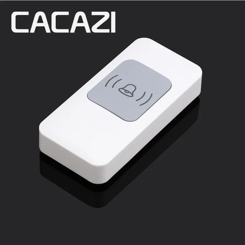 CACAZI wireless doorbell A9 waterproof 300M remote control 2 button 6 receiver battery button home intelligent call doorbell 80D