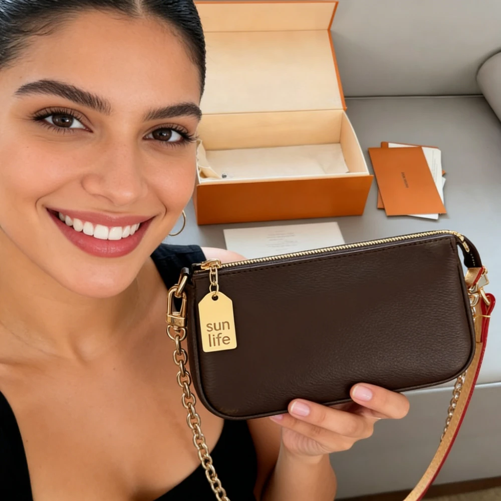 

Stylish Women's Crossbody Bag - Fashionable Chain Strap Purse with Adjustable Shoulder Belt, Trendy Daily Clutch for Ladies