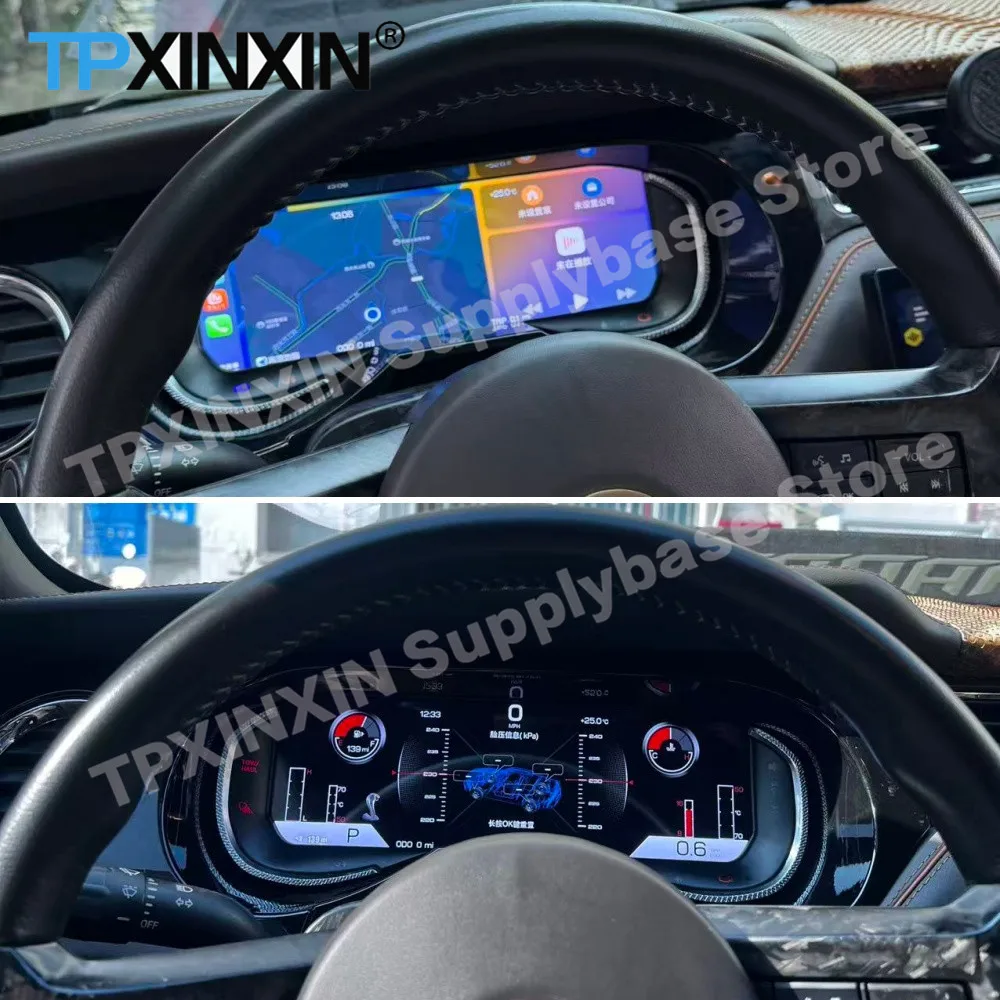 For Ford Mustang Shelby 2009~2014 12.3 inch Linux LCD Digital instrument Cluster odometer Tachometer instrument Cluster Carplay