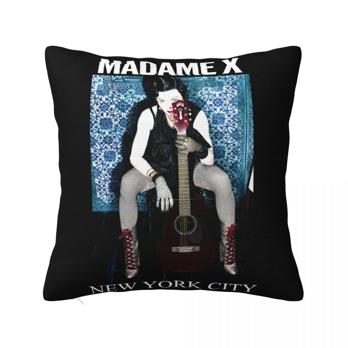 Madonna Madame X Tour New York City Black Rare Comfort Colors Fitness Chinese Style Family Hot Sale Pillow Case