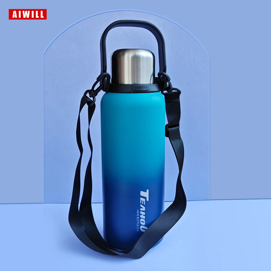 

AIWILL 1500 мл большая емкость 316, изолированные вакуумные бутылки из нержавеющей стали, изолированные термосы для спорта на открытом воздухе, подарок для отца