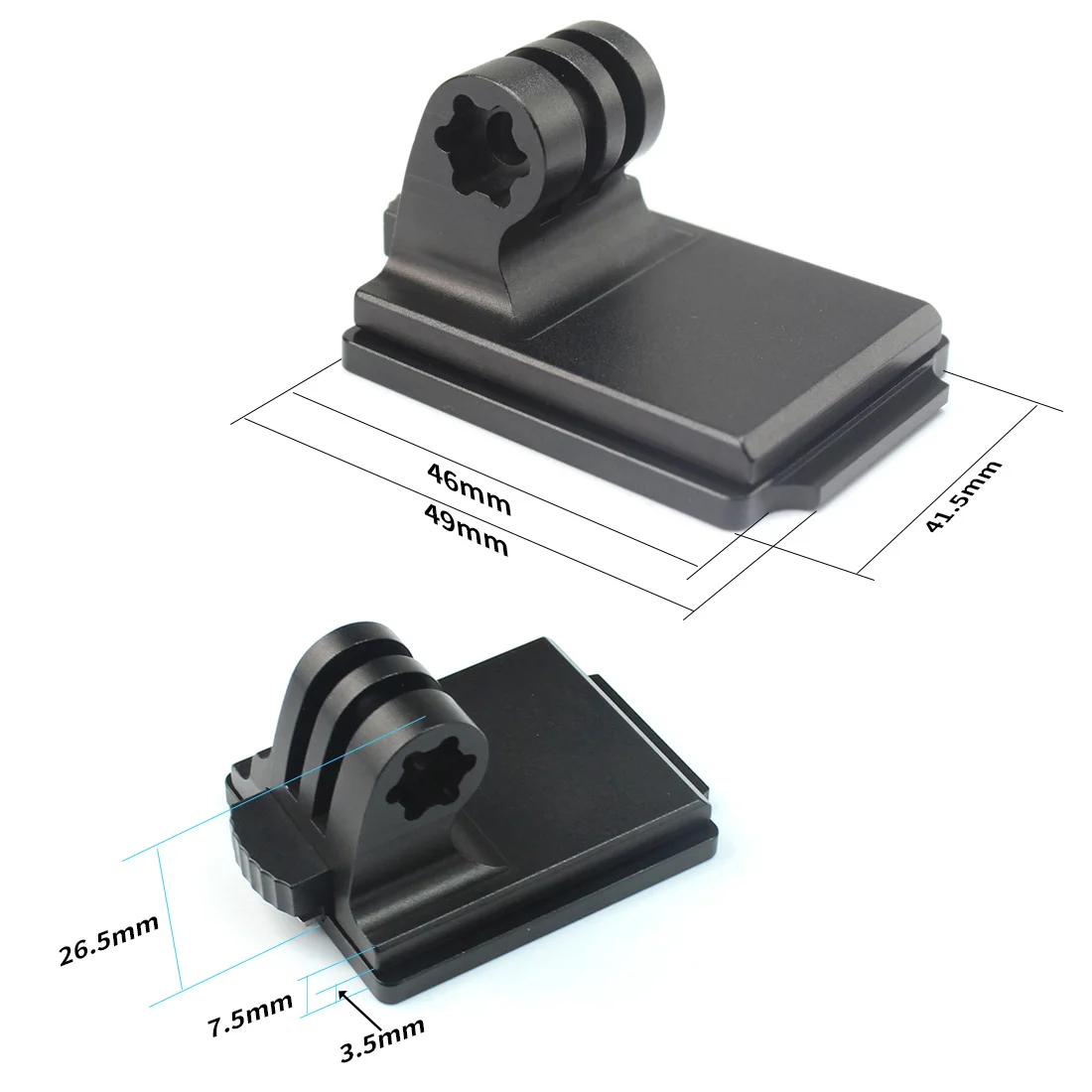 Magnetischer Action-Kamera-Käfig für DJI Action 2 Dual-Screen Vollkäfig mit Cold-Shoe-Halterung, 1/4 3/8 ARRI-Positionierungslöchern und Ladestation – Detail 23