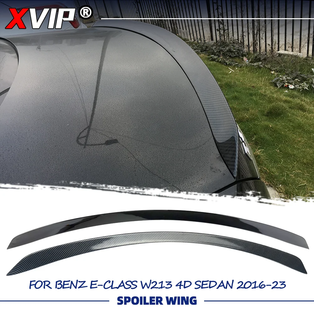 

XVIP Glossy Black Glossy Carbon Fiber Look E63S Style Rear Spoiler Wing For Mercedes Benz E-Class W213 4-Door Sedan 2016-2023