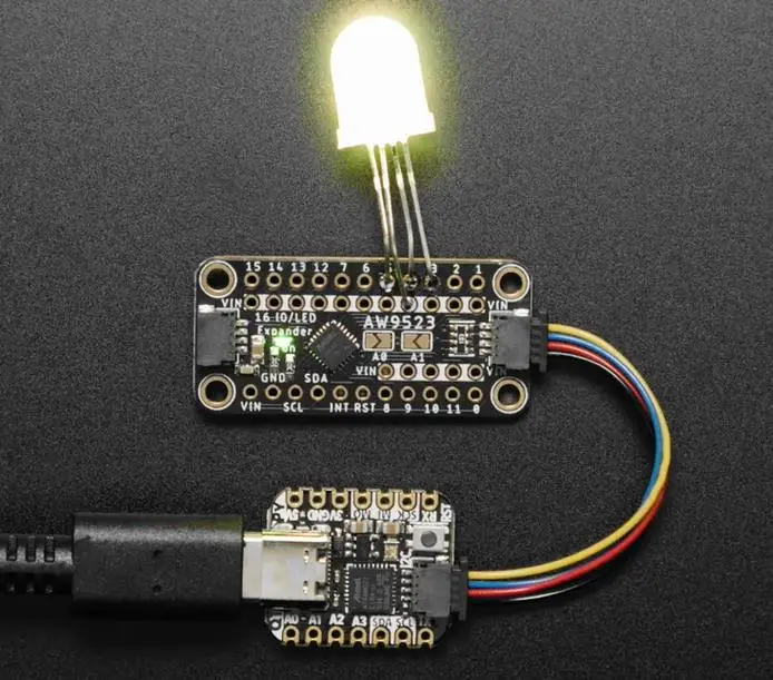 4886 AW9523 GPIO Expander dan Breakout Driver LED - STEMMA QT / Qwiic