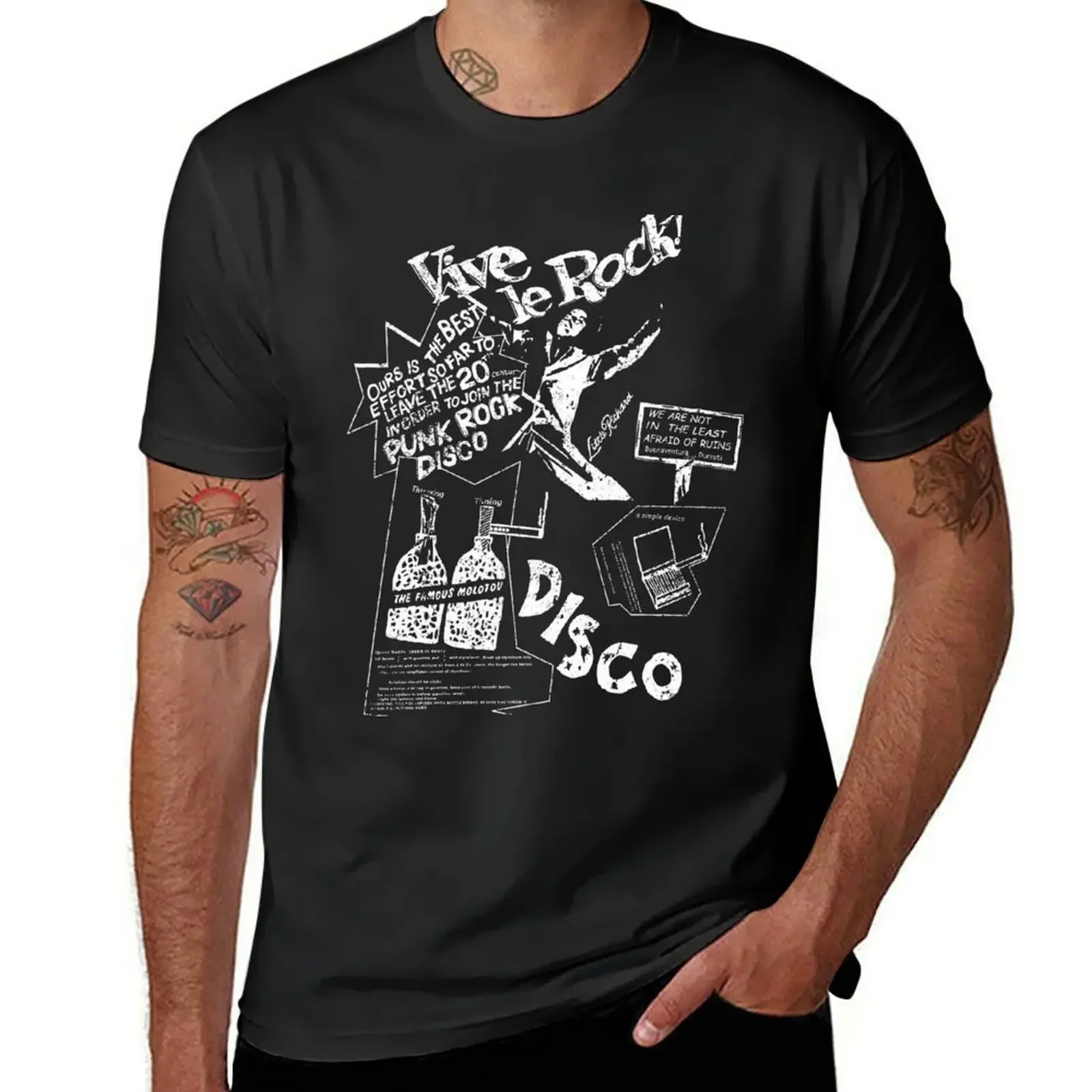 Vive Le Rock Sid Vicious Tshirt, 1977 Authentic Sex Pistols T-Shirt luxury clothing labubu hippie clothes mens fashion