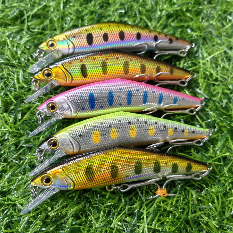 MUKUN-Sinking Minnow Fishing Lure, Large Trout, Pike Rockfish, Hard Bait, Jerkbait, Freshwater, Saltwater, Wobbler,  14g, 9cm