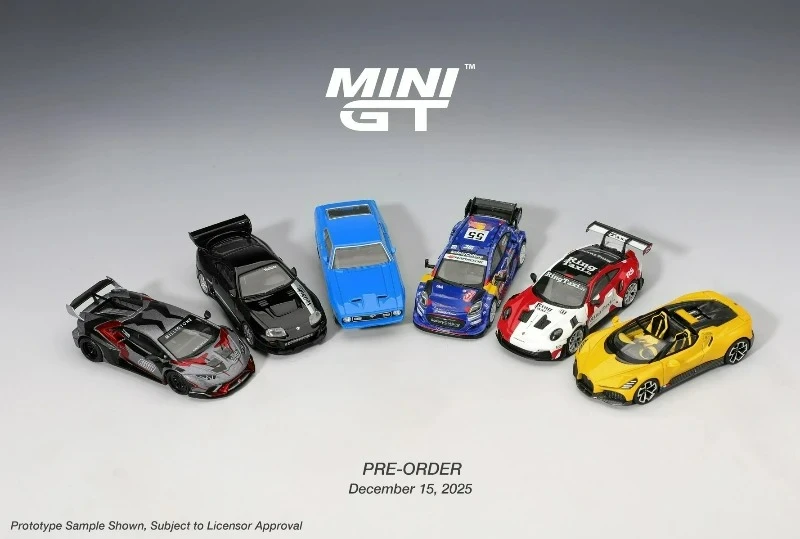 *PreSale* MINI GT 1:64 Supra W16 Mustang Huracán GT3 RS Diecast Model Car