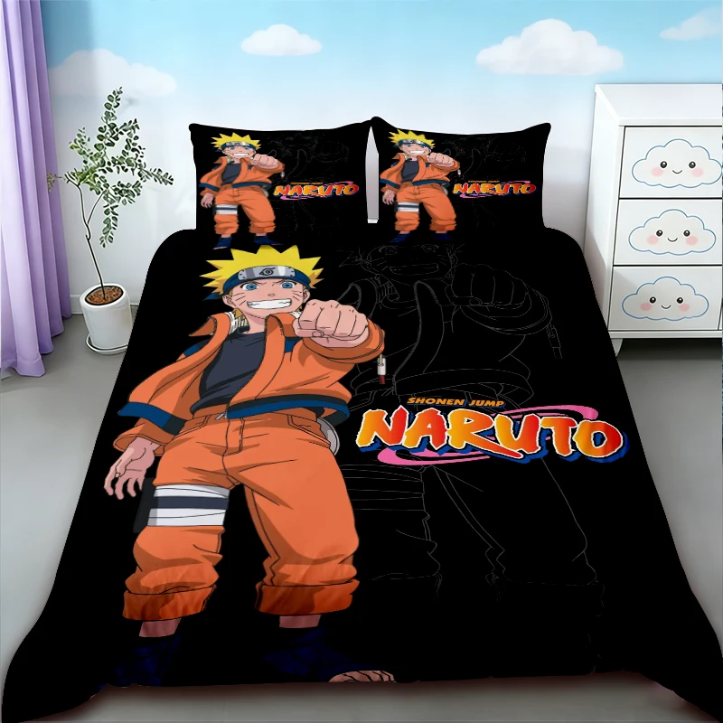 

Duvet Cover Naruto Anime Cartoon Bedding Set Quilt Cover Set Soft Comfortable Queen King Full Size Bedroom Decor Gifts