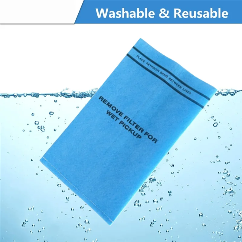 

FGGS-WS01025F2 Wet Dry Filter Bag For Craftsman 9-38737 Vacuum Cleaners With Retaining Bands Replace VF2000