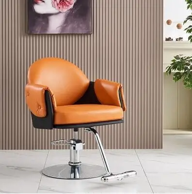 High-end barber shop haircut chair, hair salon special hairdressing chair, simple, rotatable, lifting, ironing and dyeing chair,