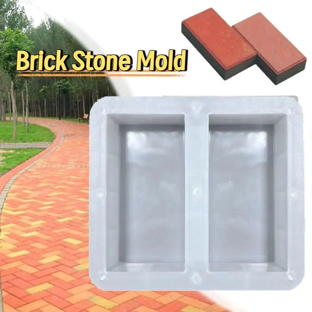 DIY Paving Cement Mold Reusable 20x10cm Concrete Pavement Mold Plastic Durable Cement Brick Mould Home Path